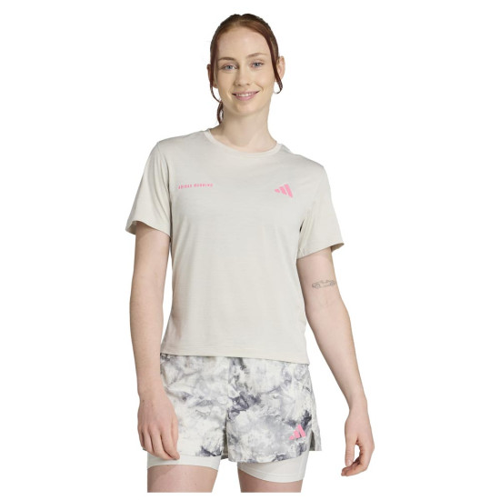 Adidas Γυναικεία κοντομάνικη μπλούζα Own the Run Melange Tee